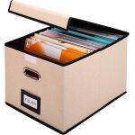 Patq - boite de rangement de dossiers a4 - couvercle et etiquette - 31 x 37 x 25cm boîte tissu pliable ... Patq - boite de rangement de dossiers a4 - couvercle et etiquette - 31 x 37 x 25cm boîte tissu pliable ...