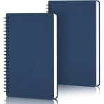 Patq - cahier spirale a5 - 2 pices carnet a5 lign - 14x21cm bloc note - 100gsm carnet de notes a5 lign ...