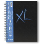 Patq - canson - xl art book - papier multitechnique - grain lger - 160g / m - carnet spiral - a4 - ...