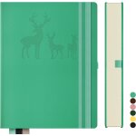 Patq - carnet de notes b5 lign, bullet journal b5 bloc - notes epais, 300pages, cahier de notes en cuir ...