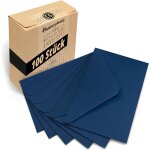 Patq - - enveloppes (100 pices) en papier, enveloppe sans fentre - din c5 - 220 x 156 mm - bleu