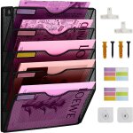 Patq - organiseur mural en maille a4 a suspendre pour dossiers, courrier et magazines - utilisation polyvalent ...