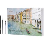 Patq - papier aquarelle a3 300g - 20 feuilles bloc aquarelle incl. water tank brush, 2 pinceaux & crayon ... Patq - papier aquarelle a3 300g - 20 feuilles bloc aquarelle incl. water tank brush, 2 pinceaux & crayon ...