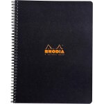Patq - rhodia 19320c - cahier a spirale (reliure intgrale) 4colorsbook noir ou orange - a4 + - 119920c ...