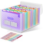 Patq - trieur 26 compartiments, a4 trieur document avec couvercle, portable plastique valisette trieur ... Patq - trieur 26 compartiments, a4 trieur document avec couvercle, portable plastique valisette trieur ...