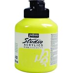 P�b�o peinture acryliques pot de 500 ml jaune cadmium citron imitation