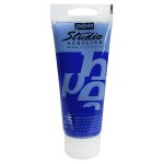 P�b�o peinture studio acrylique tube bleu outremer clair 100 ml