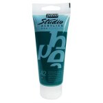 P�b�o peinture studio acrylique tube emeraude de phatolcyanine 100 ml