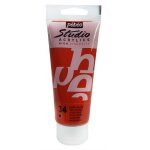 P�b�o peinture studio acrylique tube ocre rouge 100 ml