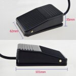 Pdale de pied noir momentan type interrupteur pdale antidrapant puissance pdale interrupteur pour ...
