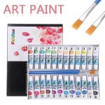 Peintures a l'huile en tube professionnelles, 24 couleurs, pour artistes, pigments sur toile, fournitures ...