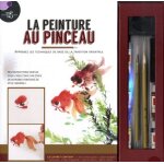 La peinture au pinceau - avec 1 livre d'instructions, 1 album de dessin, 2 pinceaux, 5 tubes d'aquarelle, ...