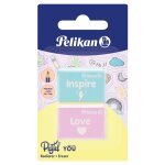 Pelikan lot de 2 gommes pastel you assortiei al�atoire