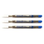 Pelikan lot de 3 recharges grande capacit� pour stylo - bille 337 pointe fine bleu