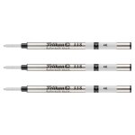 Pelikan lot de 3 recharges stylo roller a encre 338 pointe large noir