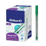 Pelikan lot de 50 stylos a bille hang stick vert