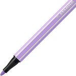Pen 68 - feutre dessin - lot x 10 feutres de coloriage pointe moyenne - lilas clair