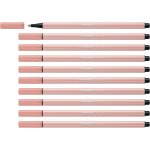 Pen 68 - feutre dessin - lot x 10 feutres de coloriage pointe moyenne - rose poudr�
