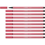 Pen 68 - feutre dessin - lot x 10 feutres de coloriage pointe moyenne - rouge grenadine[z1622]