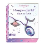 Mon pendentif clair de lune - avec 1 cabochon et son support, 1 cha�ne et son fermoir, 3 mini anneaux, ...
