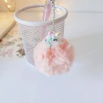Pendentif licorne en peluche kawaii, stylo a encre gel chaud d'hiver, mignon pour papeterie scolaire ...