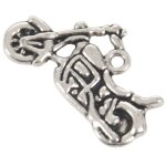 Pendentifs de moto couleur argent, 30 pi�ces, fabrication artisanale