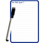 Pense bte magntique frigo effaable message 'on fait quoi' 15x10 cm avec marqueur effaable magntique ...