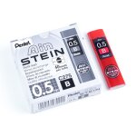 Pentel lot de 12 etuis de 40 mines 0, 5 mm ain stein c275 duret� b