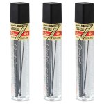 Pentel lot de 3 etuis de 12 mines hi - polymer super 0, 5 mm 4h
