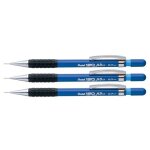 Pentel lot de 3 porte - mines hi - graph corps bleu avec grip pointe 0, 7mm