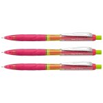Pentel lot de 3 porte - mines q - erase, 0, 7 mm, pink / jaune