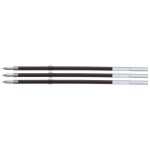 Pentel lot de 3 recharges du stylo  bille rtractable calme, bleu