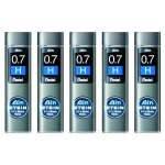 Pentel lot de 5 etuis de 40 mines 0, 7 mm ain stein c277 dureté h Pentel lot de 5 etuis de 40 mines 0, 7 mm ain stein c277 dureté h