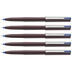 Pentel lot de 5 feutres plume d'ecriture pentel stylo jm20 bleu