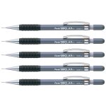 Pentel lot de 5 porte - mines hi - graph a315 corps plastique gris pointe 0, 5mm