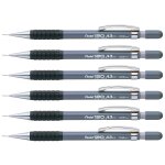 Pentel lot de 6 porte - mines hi - graph a315 corps plastique gris pointe 0, 5mm