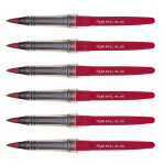 Pentel lot de 6 recharges pour feutre plume mlj20 rouge
