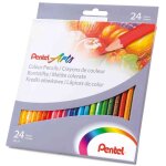 Pentel arts etui carton de 24 crayons de couleur, hexagonal Pentel arts etui carton de 24 crayons de couleur, hexagonal