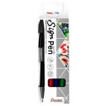 Pentel arts stylo feutre sign pen s520, etui de 4