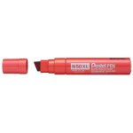 Pentel marqueur permanent n50xl, pointe biseaut�e, rouge