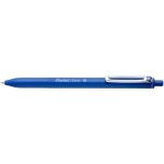 Pentel stylo bille r�tractable izee clip m�tal pointe large 1mm trac� 0, 5mm bleu