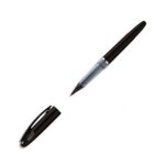 Pentel stylo feutre a plume rechargeable encre liquide noire corps noir mat tradio trj 50