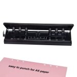 Perforatrice r�glable et durable a 6 anneaux pour cahiers filofax, a5 et agendas ¿ perfore 6 feuilles, ...