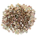 Perles en acrylique avec fond dor�, 1000 pi�ces / sac, lettres anglaises color�es, pour bricolage, bracelet, ...