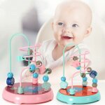 Perles de perles de bb en bois color mini autour de perles fil labyrinthe jouets enfants enfants jouet ...