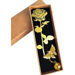 Marque page, ptale de rose dore crativit creuse marque page livre avec coffret cadeau pendentif papillon, ...