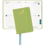 Petit agenda 2026 de poche 12 x 8 cm bi - journalier 2 jours par page, agenda 2026 semainier avec couverture ...