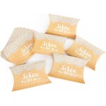 Petit cadeau box bote cadeau schn dass du da bist beige crme dentelle naturel marron clair de blanc ...