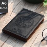 Petit carnet de poche rtro portable, carnet de travail cratif, mini bloc - notes pratique - a6 - noir ...