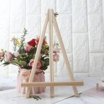 Petit chevalet en bois en forme de a pour cadre photo, support pour toile de table, travaux d'art, photos, ...